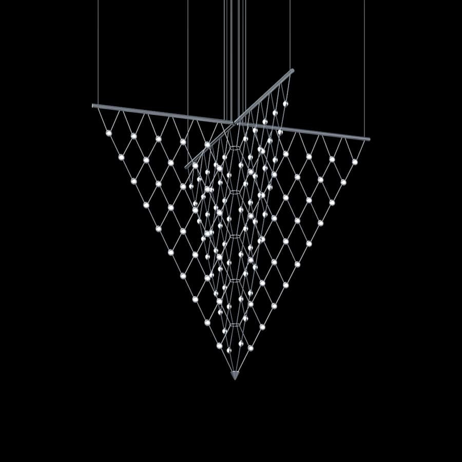 Sonneman Constellation Galaxy Matrix 2 Light 58" Wide LED Suspension Multi Light Pendant