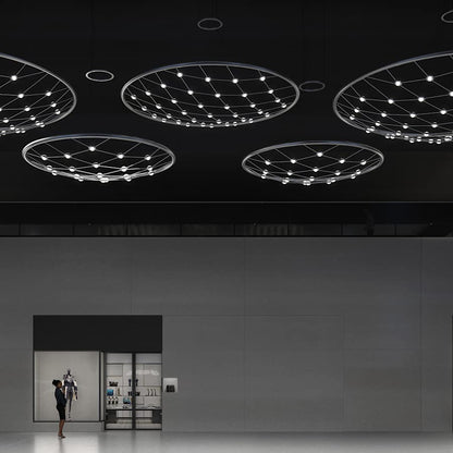 Sonneman Constellation Galaxy Matrix 38" Wide LED Suspension Multi Light Pendant