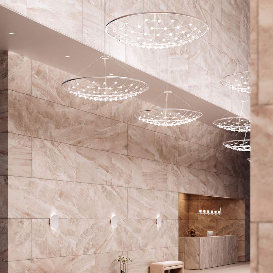 Sonneman Constellation Galaxy Matrix 61" Wide LED Suspension Multi Light Pendant