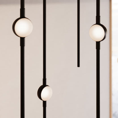 Sonneman Constellation 12" Wide LED Multi Light Pendant with White Optical Acrylic Shades and 120" Cable - 2700K