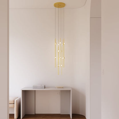 Sonneman Constellation 12" Wide LED Multi Light Pendant with White Optical Acrylic Shades and 240" Cable - 2700K