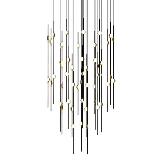 Sonneman Constellation 25" Wide LED Multi Light Pendant with White Optical Acrylic Shades and 120" Cable - 2700K