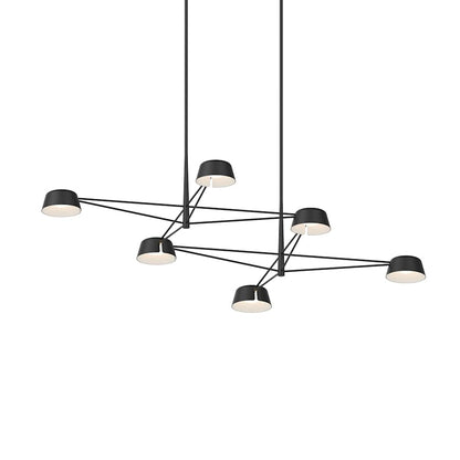Sonneman Ray 68" Wide LED Linear Chandelier