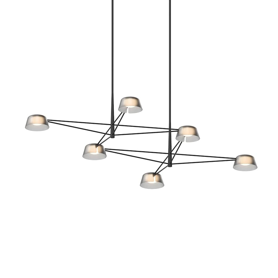 Sonneman Ray 68" Wide LED Linear Chandelier