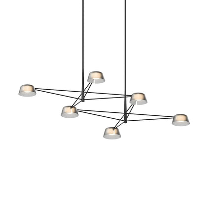 Sonneman Ray 68" Wide LED Linear Chandelier