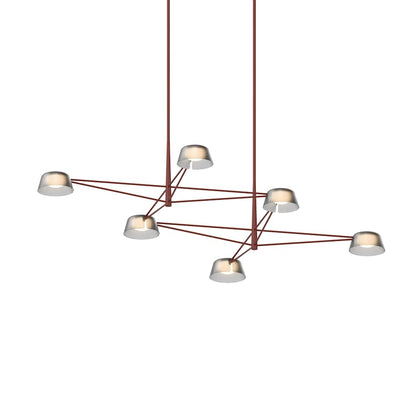 Sonneman Ray 68" Wide LED Linear Chandelier