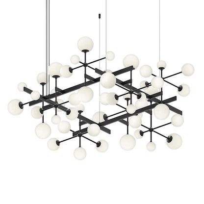 Sonneman Nebula 48 Light 61" Wide LED Abstract Chandelier