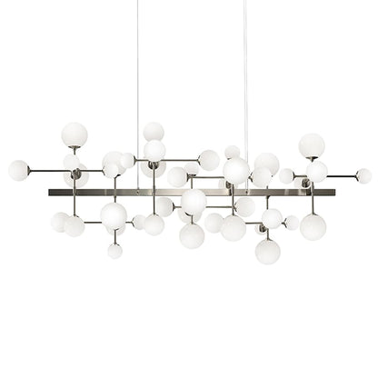 Sonneman Nebula 42 Light 69" Wide LED Abstract Chandelier