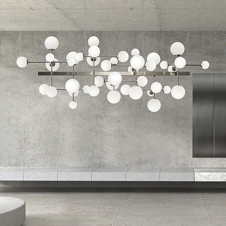 Sonneman Nebula 42 Light 69" Wide LED Abstract Chandelier