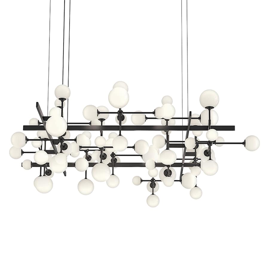 Sonneman Nebula 31 Light 80" Wide LED Abstract Chandelier