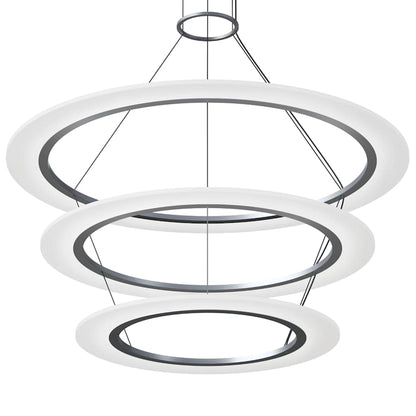 Sonneman Arctic Rings 3 Light 37" Wide LED Ring Chandelier