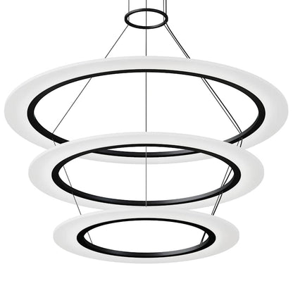 Sonneman Arctic Rings 3 Light 37" Wide LED Ring Chandelier