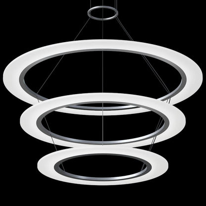 Sonneman Arctic Rings 3 Light 37" Wide LED Ring Chandelier