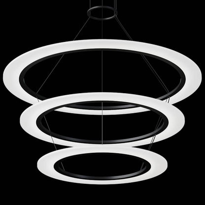 Sonneman Arctic Rings 3 Light 37" Wide LED Ring Chandelier