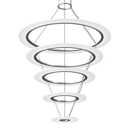 Sonneman Arctic Rings 5 Light 37" Wide LED Ring Chandelier