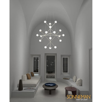 Sonneman Proton 18 Light 40" Wide LED Chandelier