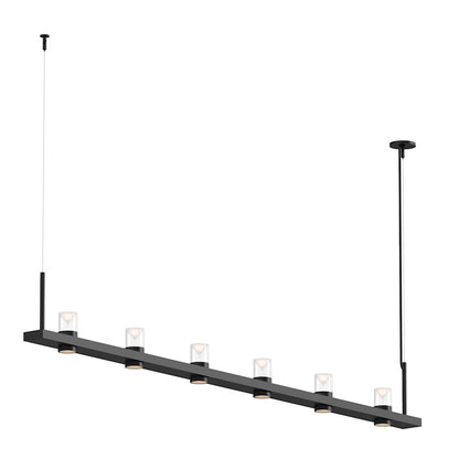 Sonneman Intervals 97" Wide Pillar Candle Linear Chandelier
