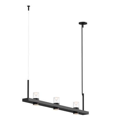 Sonneman Intervals 49" Wide Pillar Candle Linear Chandelier
