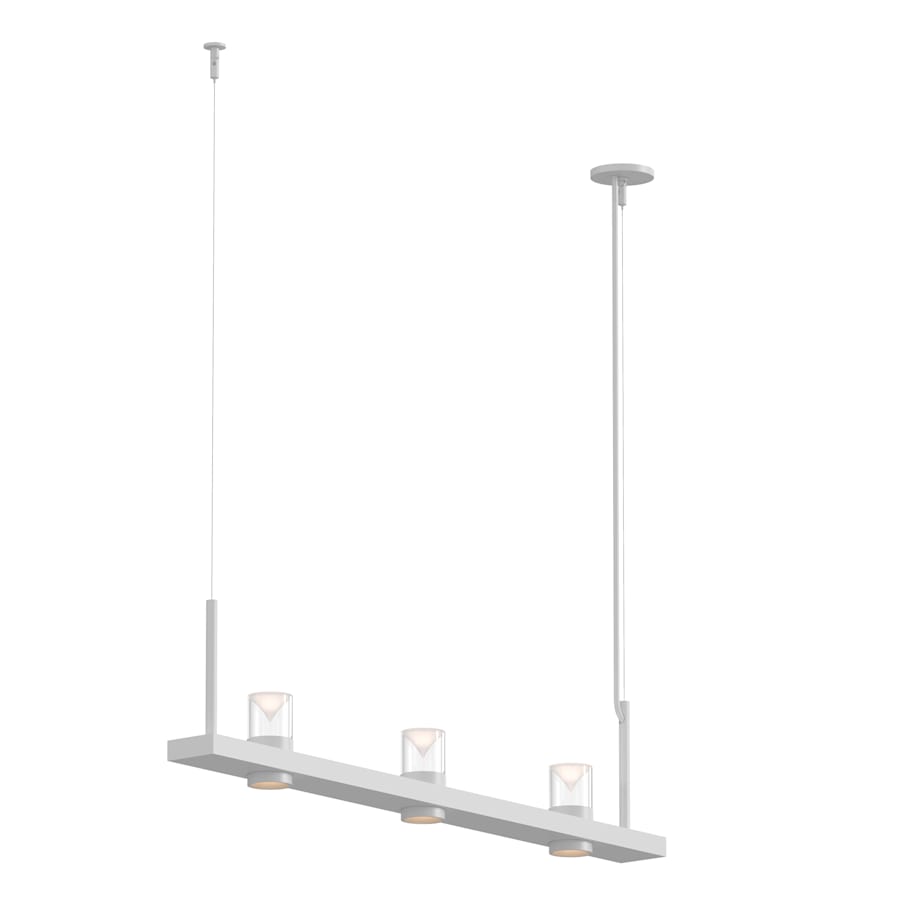 Sonneman Intervals 49" Wide Pillar Candle Linear Chandelier