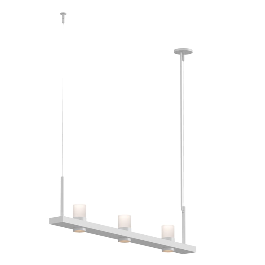 Sonneman Intervals 49" Wide Pillar Candle Linear Chandelier