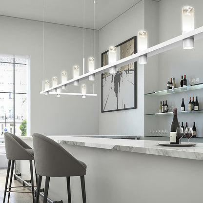 Sonneman Intervals 49" Wide Pillar Candle Linear Chandelier
