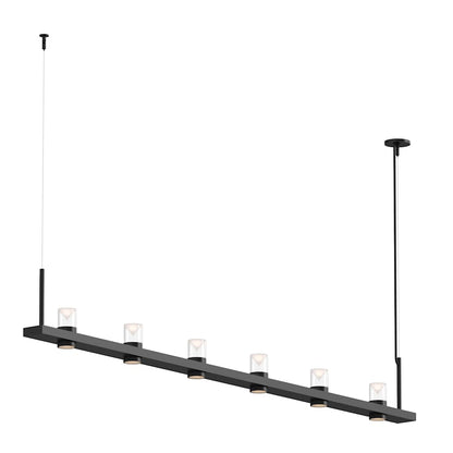 Sonneman Intervals 97" Wide Pillar Candle Linear Chandelier