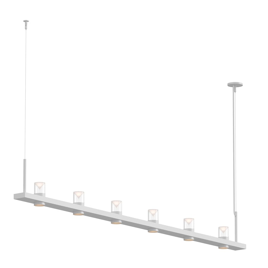 Sonneman Intervals 97" Wide Pillar Candle Linear Chandelier