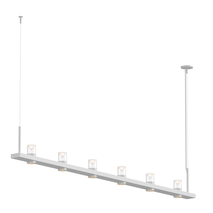 Sonneman Intervals 97" Wide Pillar Candle Linear Chandelier