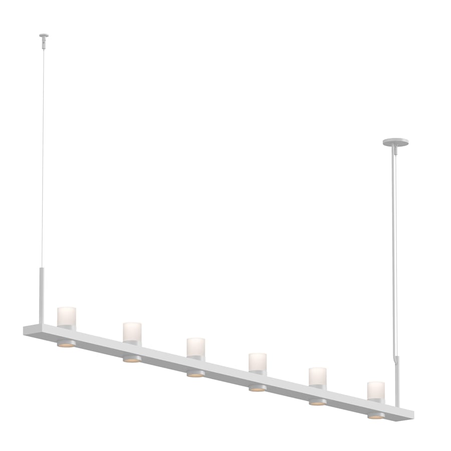 Sonneman Intervals 97" Wide Pillar Candle Linear Chandelier