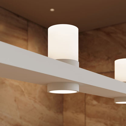 Sonneman Intervals 97" Wide Pillar Candle Linear Chandelier
