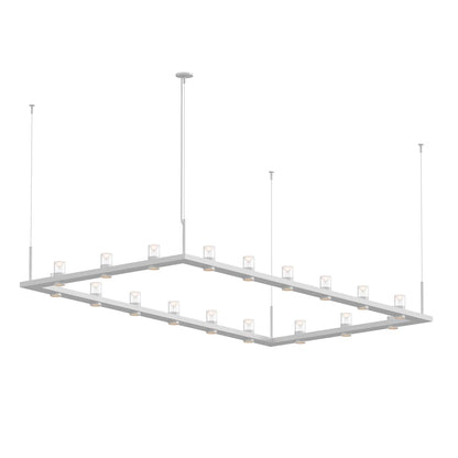 Sonneman Intervals 104" Wide Pillar Candle Chandelier
