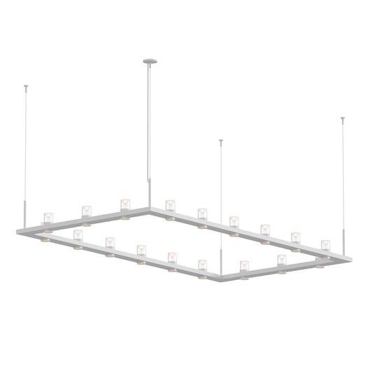 Sonneman Intervals 104" Wide Pillar Candle Chandelier