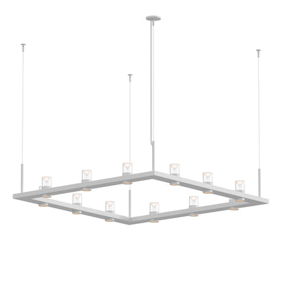 Sonneman Intervals 56" Wide Pillar Candle Chandelier