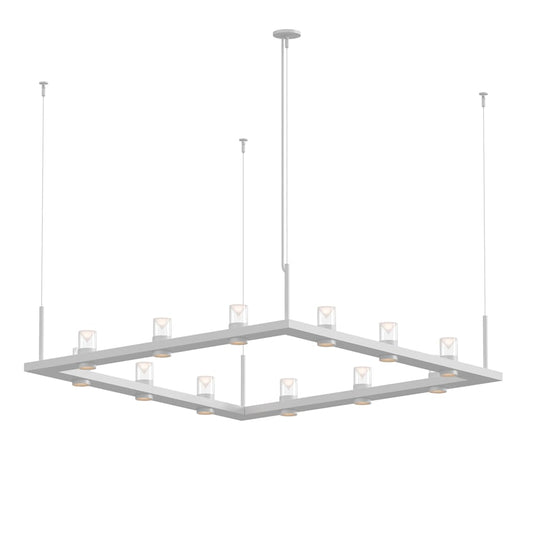 Sonneman Intervals 56" Wide Pillar Candle Chandelier