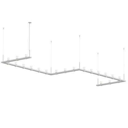 Sonneman Intervals 204" Wide Pillar Candle Chandelier