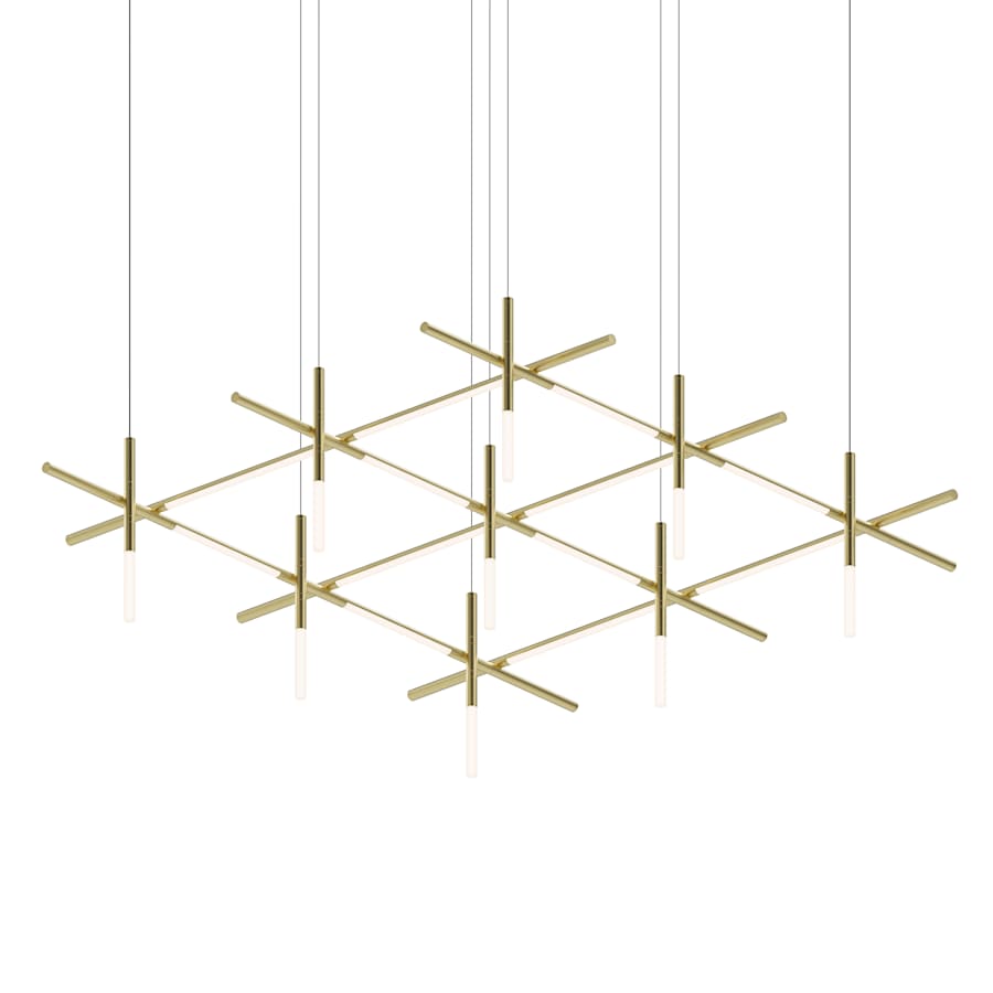 Sonneman Labyrinth 75" Wide LED Abstract Chandelier