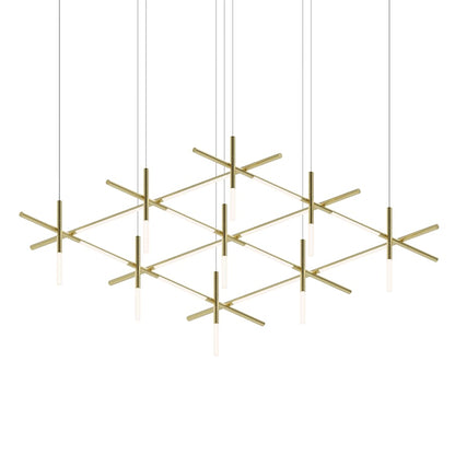 Sonneman Labyrinth 75" Wide LED Abstract Chandelier