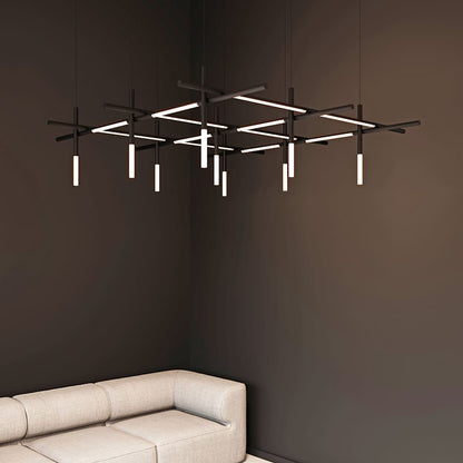 Sonneman Labyrinth 75" Wide LED Abstract Chandelier