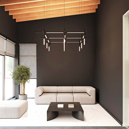 Sonneman Labyrinth 75" Wide LED Abstract Chandelier
