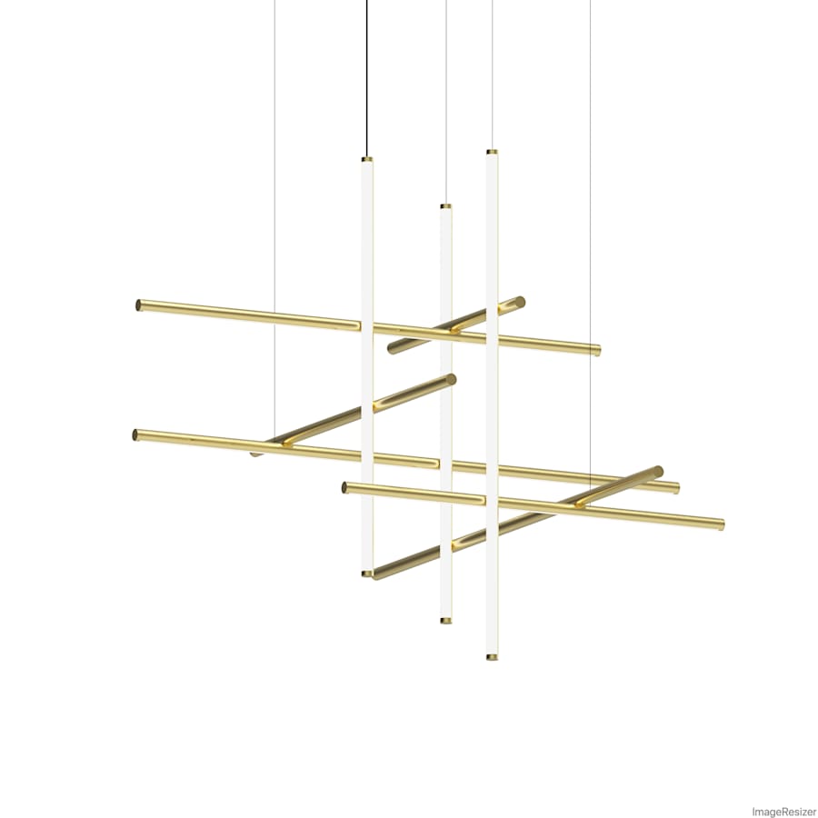 Sonneman Labyrinth 61" Wide LED Abstract Chandelier