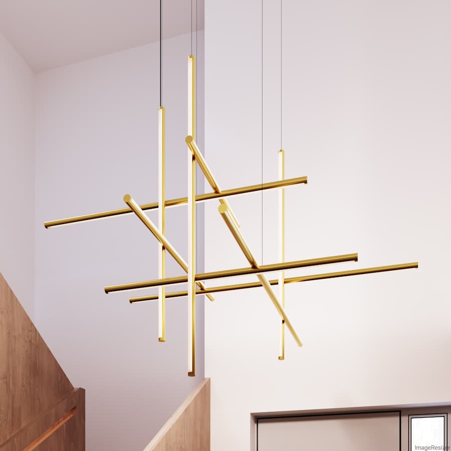 Sonneman Labyrinth 61" Wide LED Abstract Chandelier