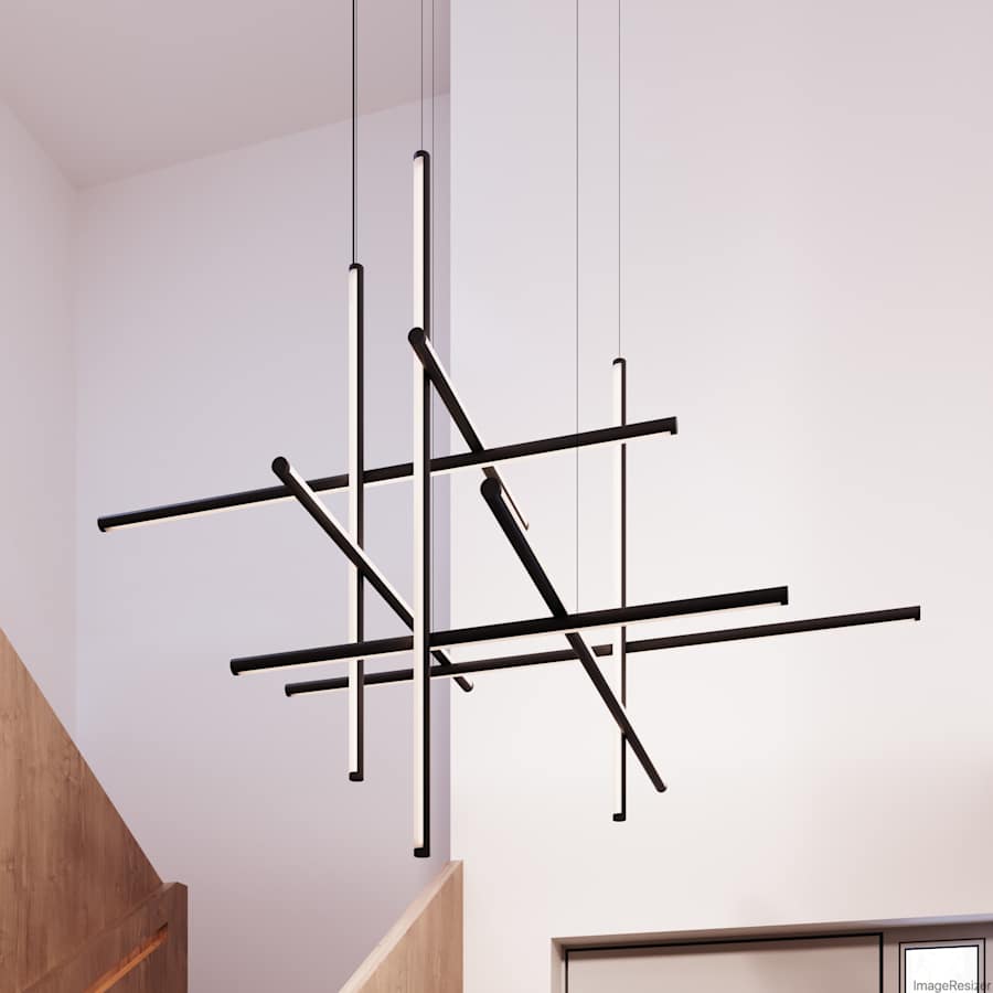 Sonneman Labyrinth 61" Wide LED Abstract Chandelier