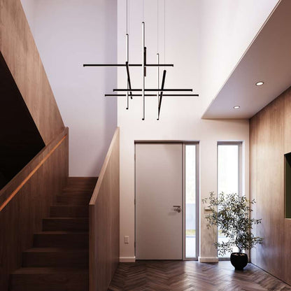 Sonneman Labyrinth 61" Wide LED Abstract Chandelier