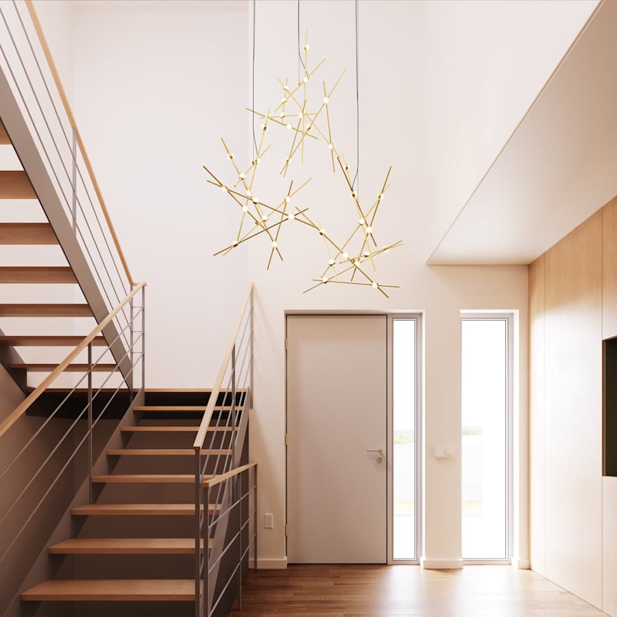 Sonneman Constellation Aquila Minor 13 Light 26" Wide LED Abstract Multi Light Pendant