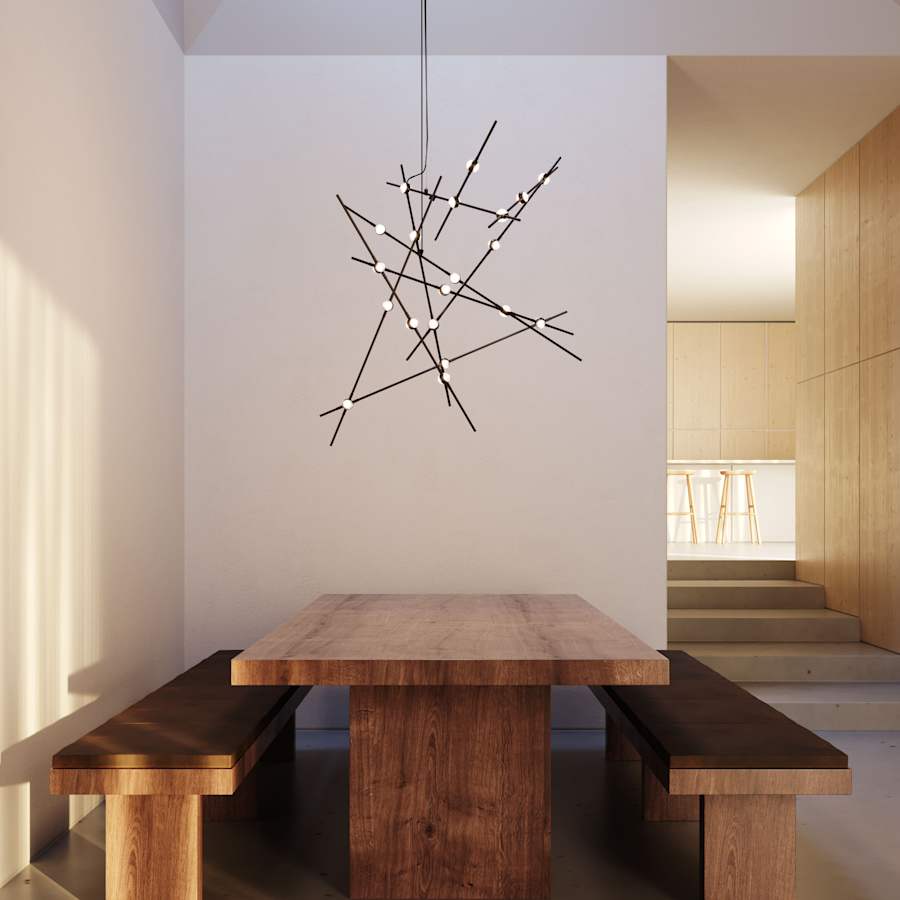 Sonneman Constellation 38" Wide Abstract Chandelier