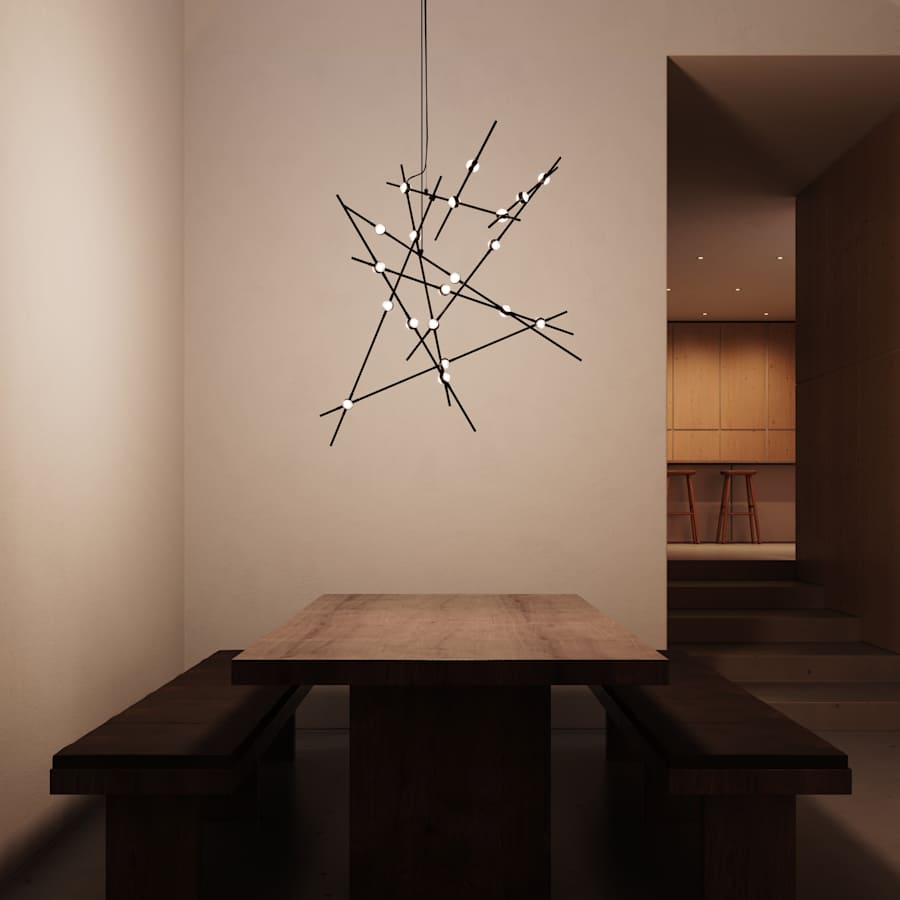 Sonneman Constellation 38" Wide Abstract Chandelier