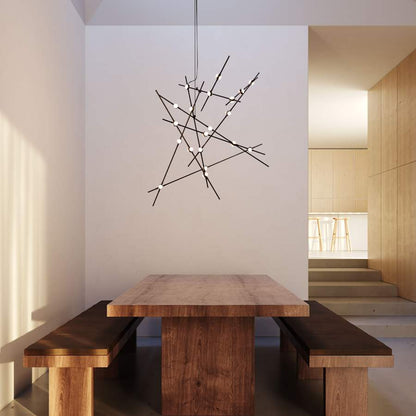 Sonneman Constellation 38" Wide Abstract Chandelier