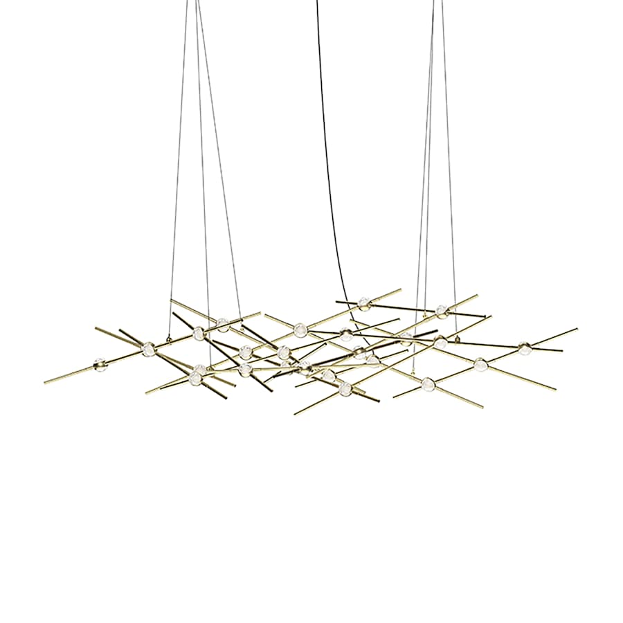 Sonneman Constellation Ursa Minor 25 Light 55" Wide LED Abstract Chandelier with Clear Acrylic Shades