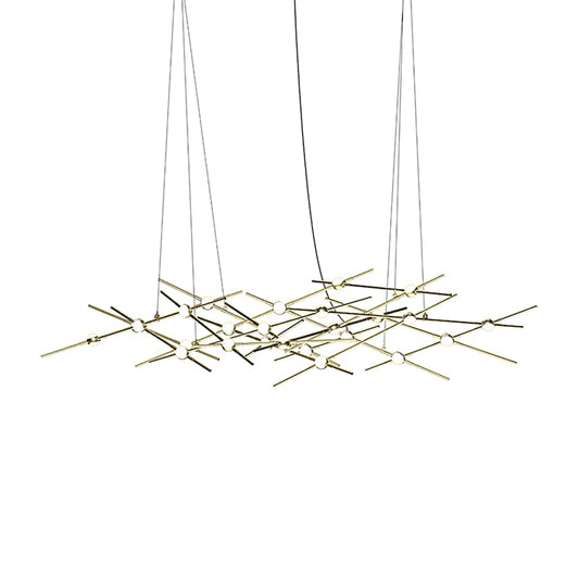 Sonneman Constellation Ursa Minor 25 Light 55" Wide LED Abstract Chandelier with White Acrylic Shades