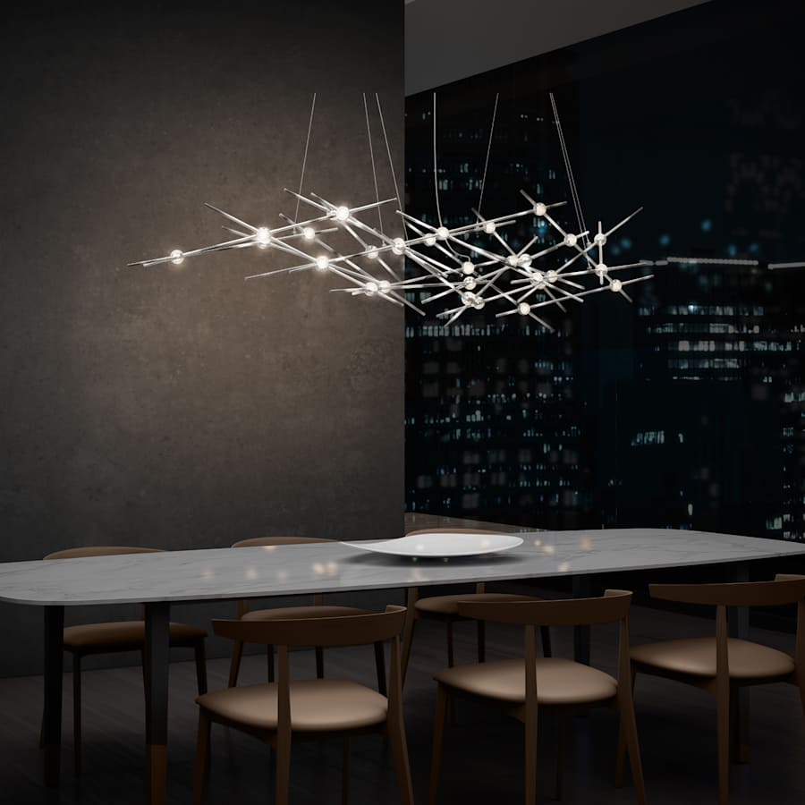 Sonneman Constellation Ursa Minor 55" Wide Integrated LED Chandelier with Acrylic Shades